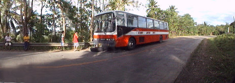 Flat tyre on way to Bogo pier.