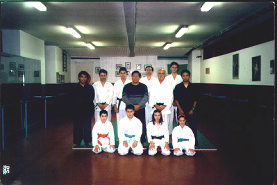 Grandmaster Alberto D. Dacayana SR and students in Rome, Italy.