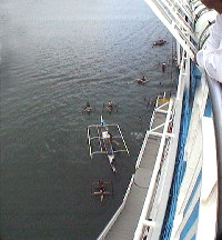 About to dock at Cebu Port.